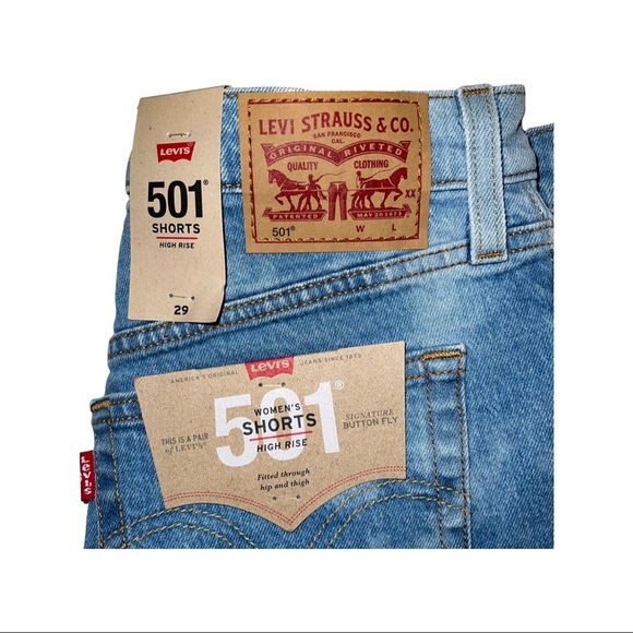 Levi’s 501 Acid wash shorts - Picture 3 of 9